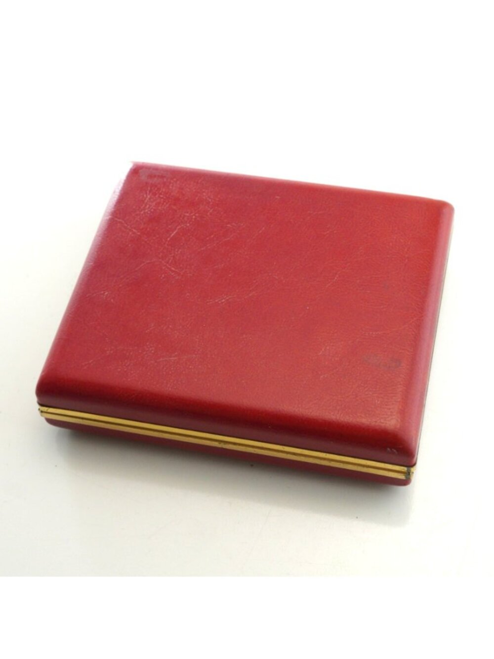 Vintage Red Jewelry Earrings Travel Storage Case Clamshell - Picture 4 of 7